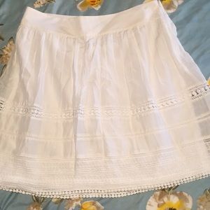 Ann Taylor White Skirt